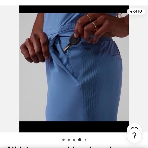 NWT Athleta Brooklyn Jumpsuit Combinasion Brooklyn Blue Size 26 - Picture 5 of 11